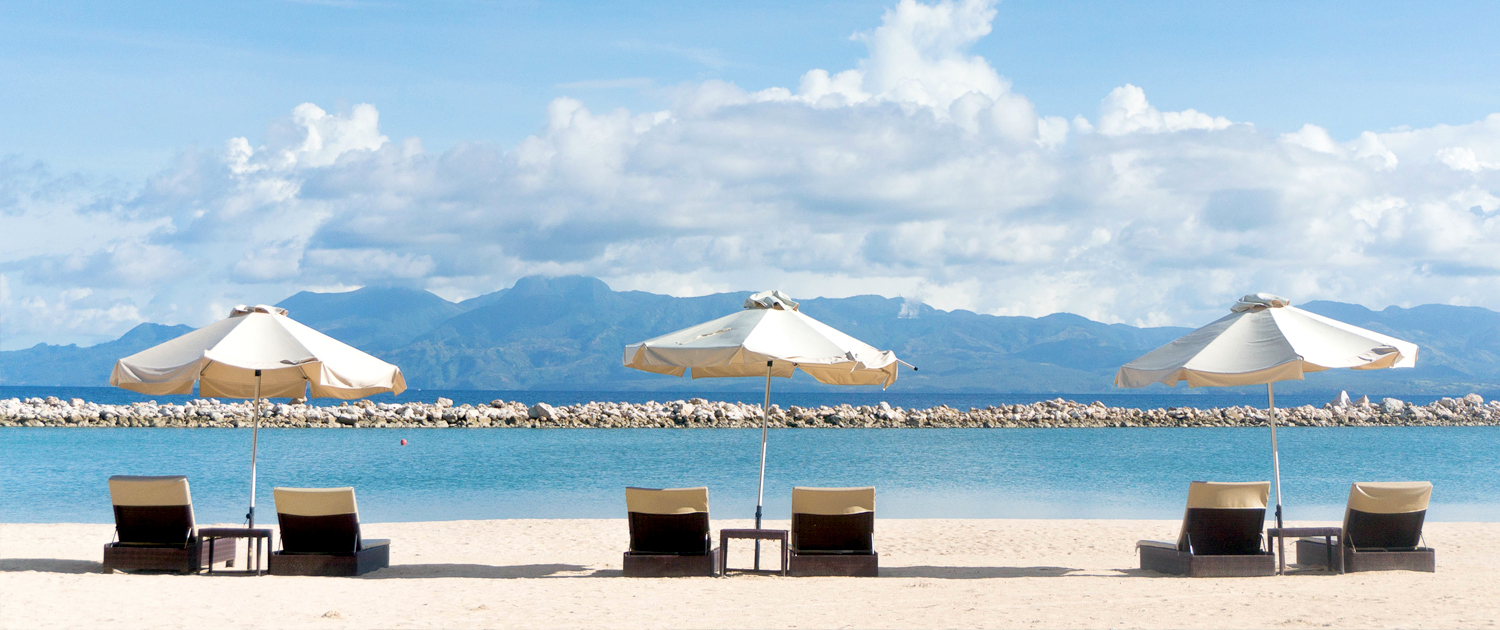Beach in front of the Hotel